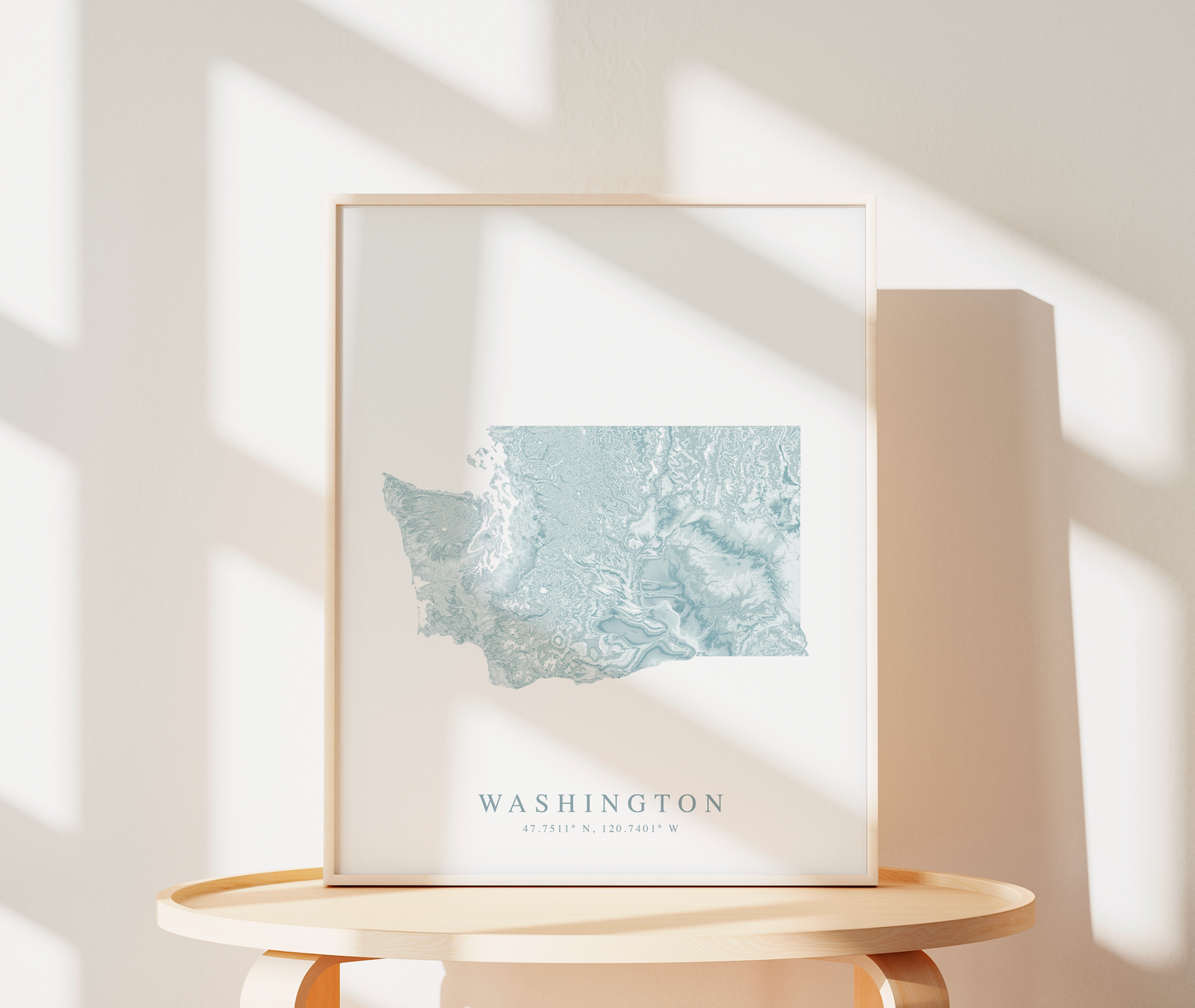 Washington State Map Print