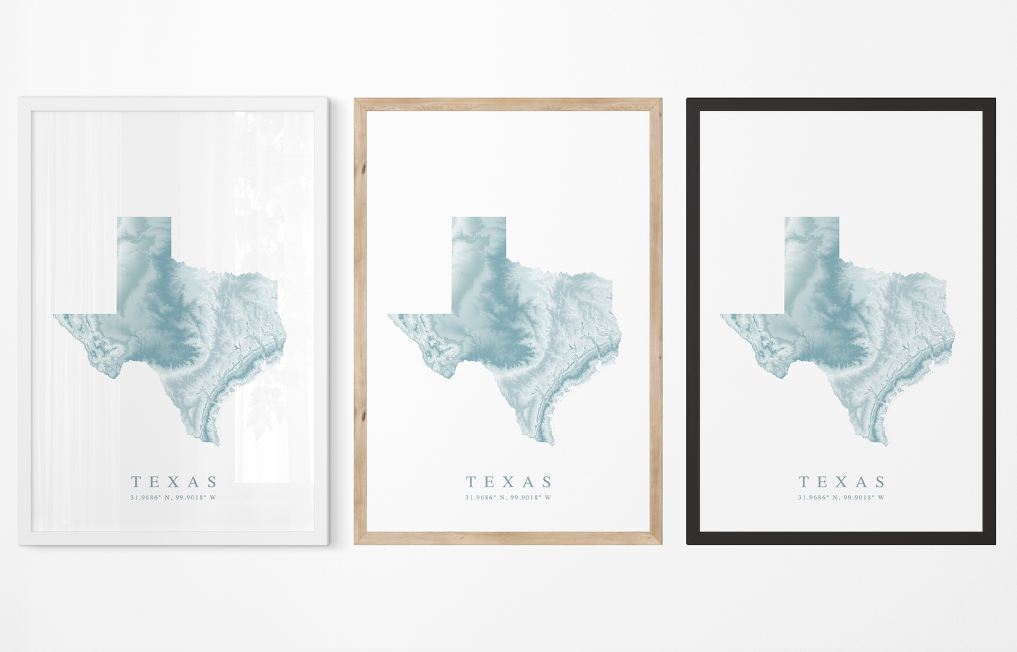 Texas Map Print