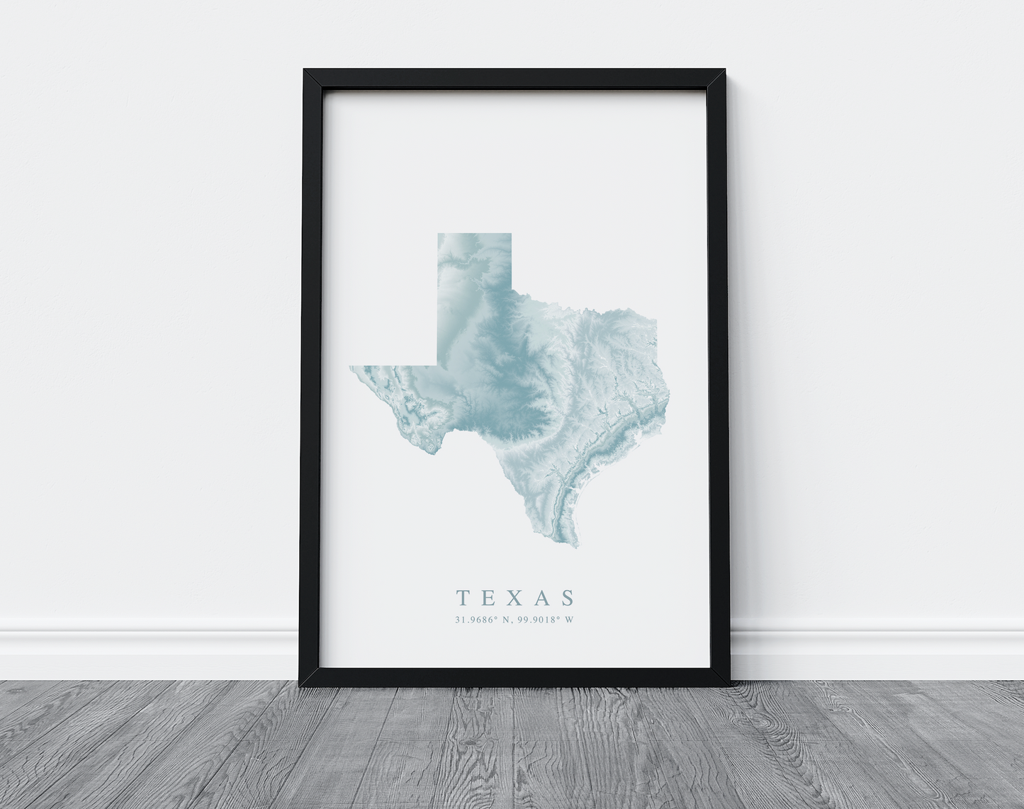 Texas Map Print