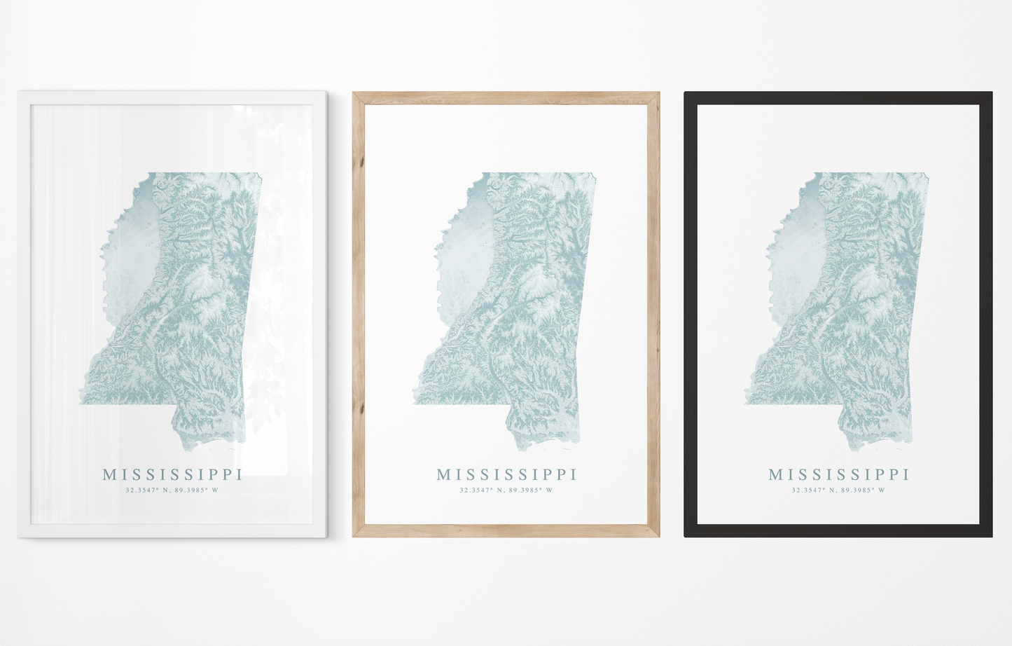 Mississippi Map Print