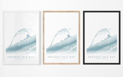 Presque Isle Bay Map Print