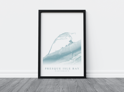 Presque Isle Bay Map Print