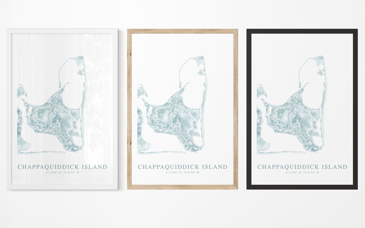 Chappaquiddick Island Map Print