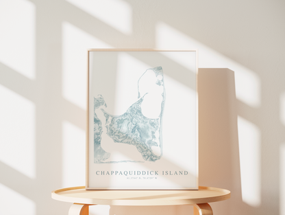 Chappaquiddick Island Map Print