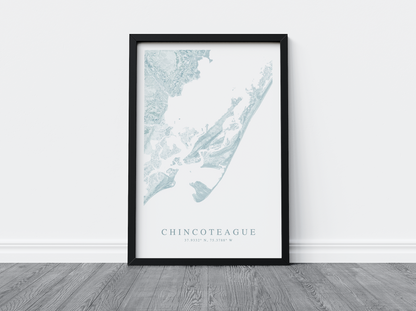 Chincoteague Map Print