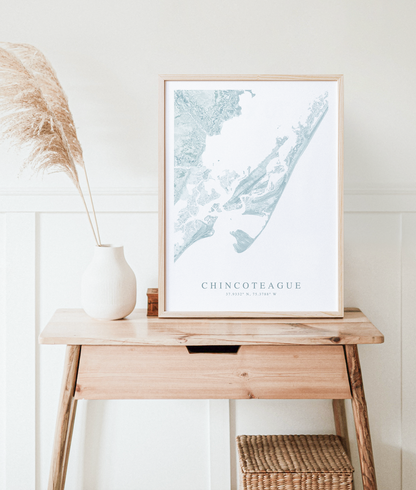 Chincoteague Map Print