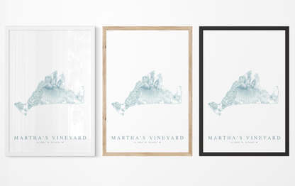 Martha's Vineyard Map Print