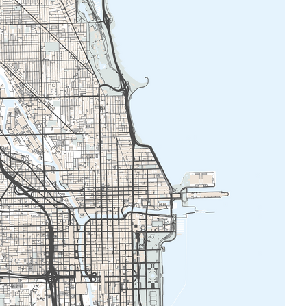 Chicago Map Print