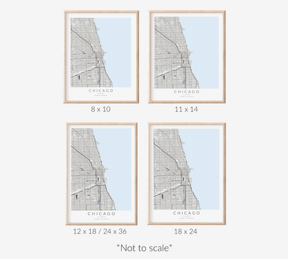 Chicago Map Print