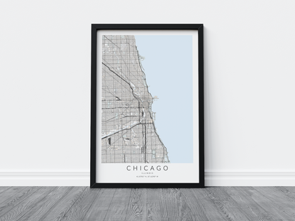 Chicago Map Print