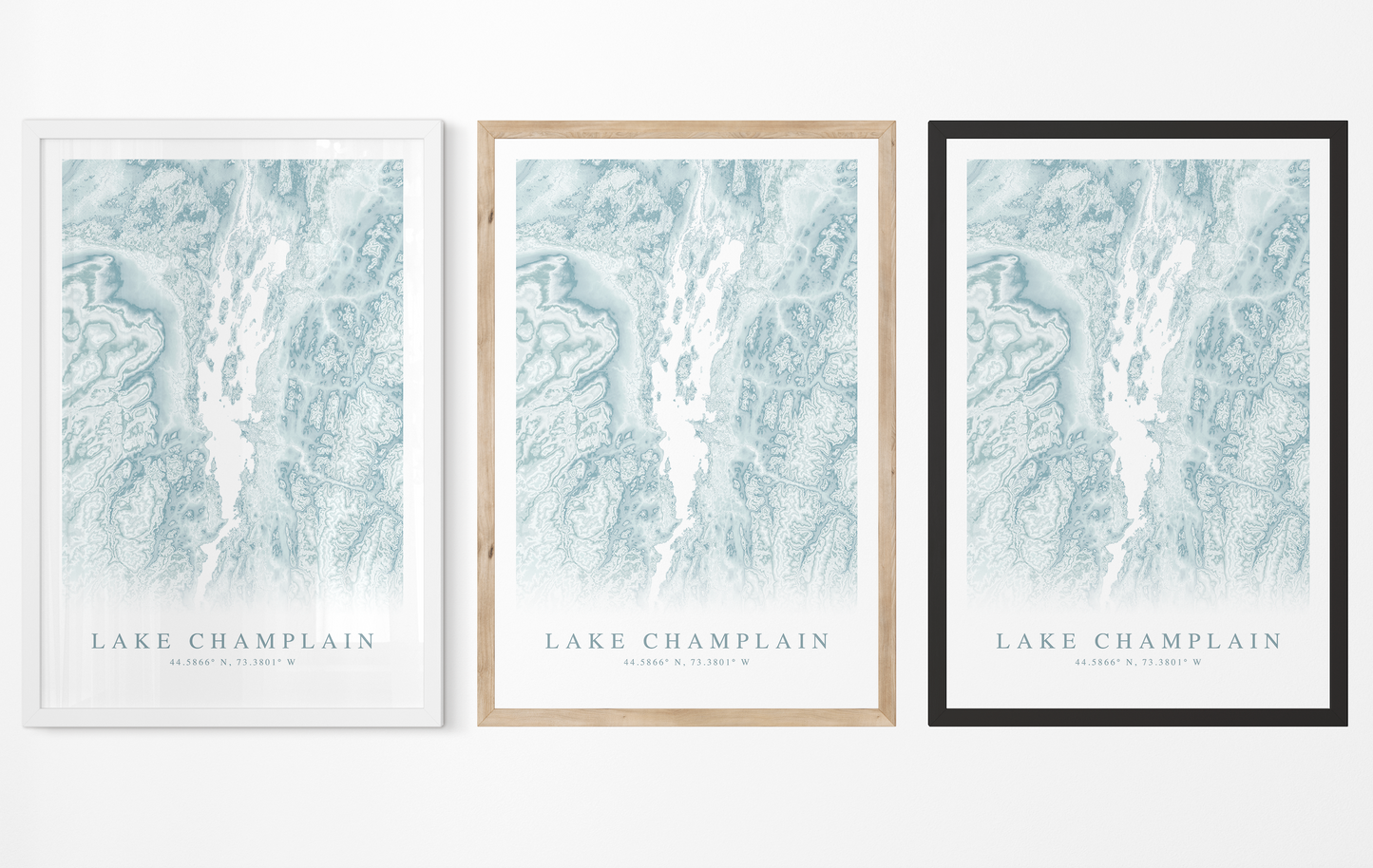 Lake Champlain Map Print