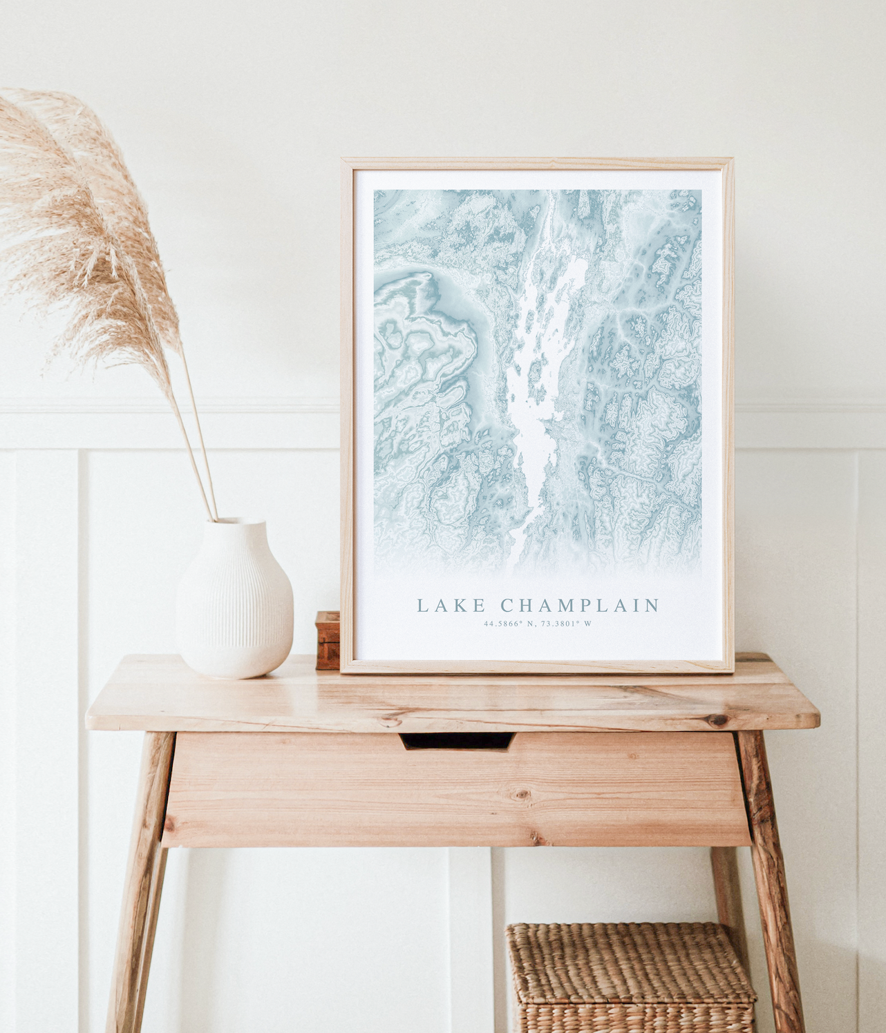 Lake Champlain Map Print