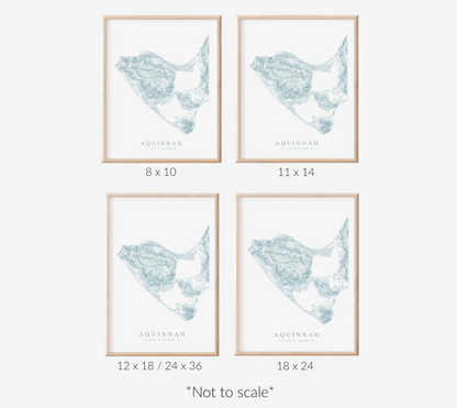 Aquinnah Map Print