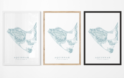 Aquinnah Map Print