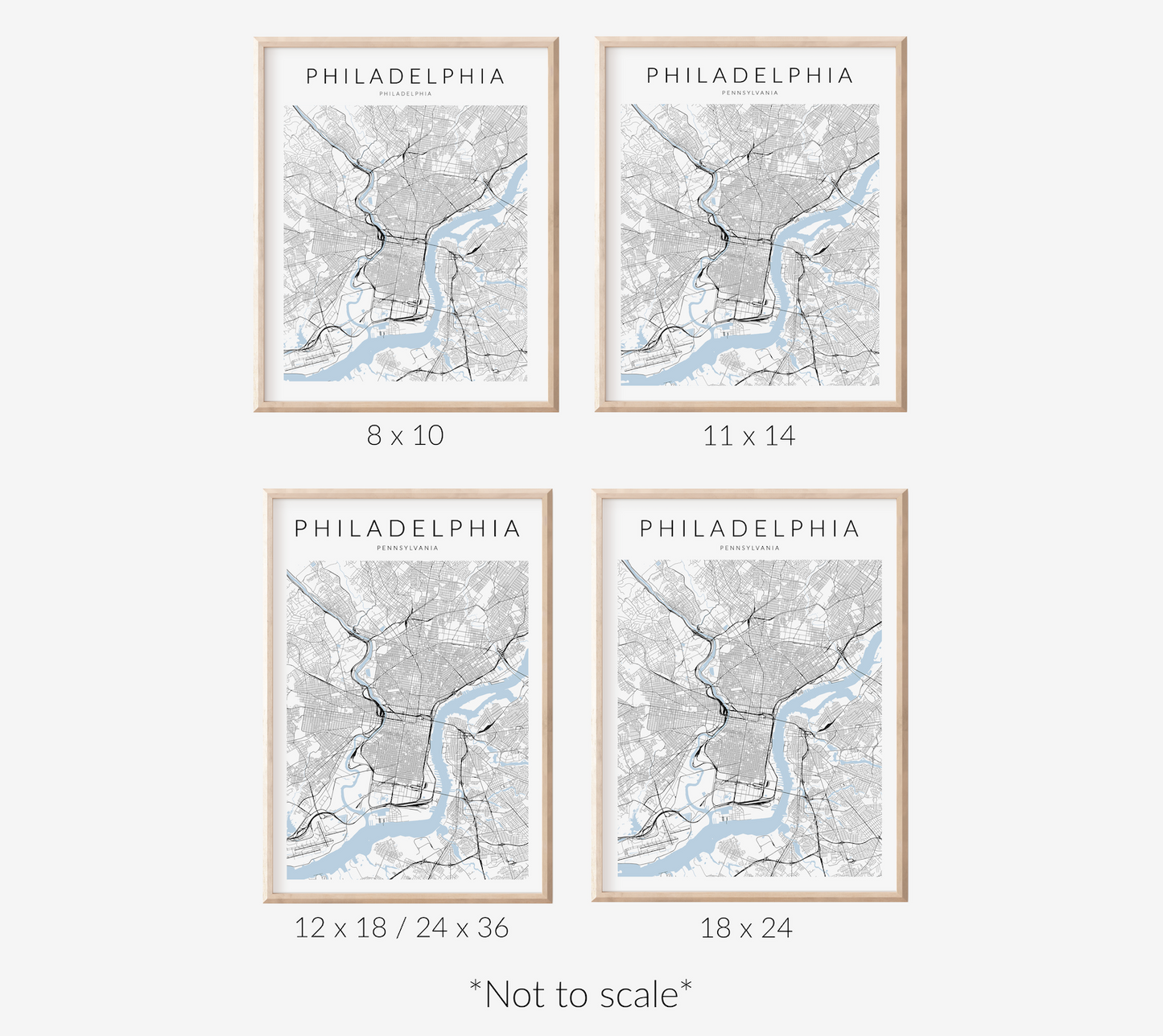 Philadelphia Map Print