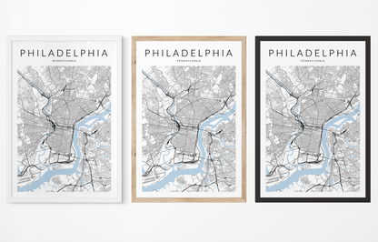 Philadelphia Map Print