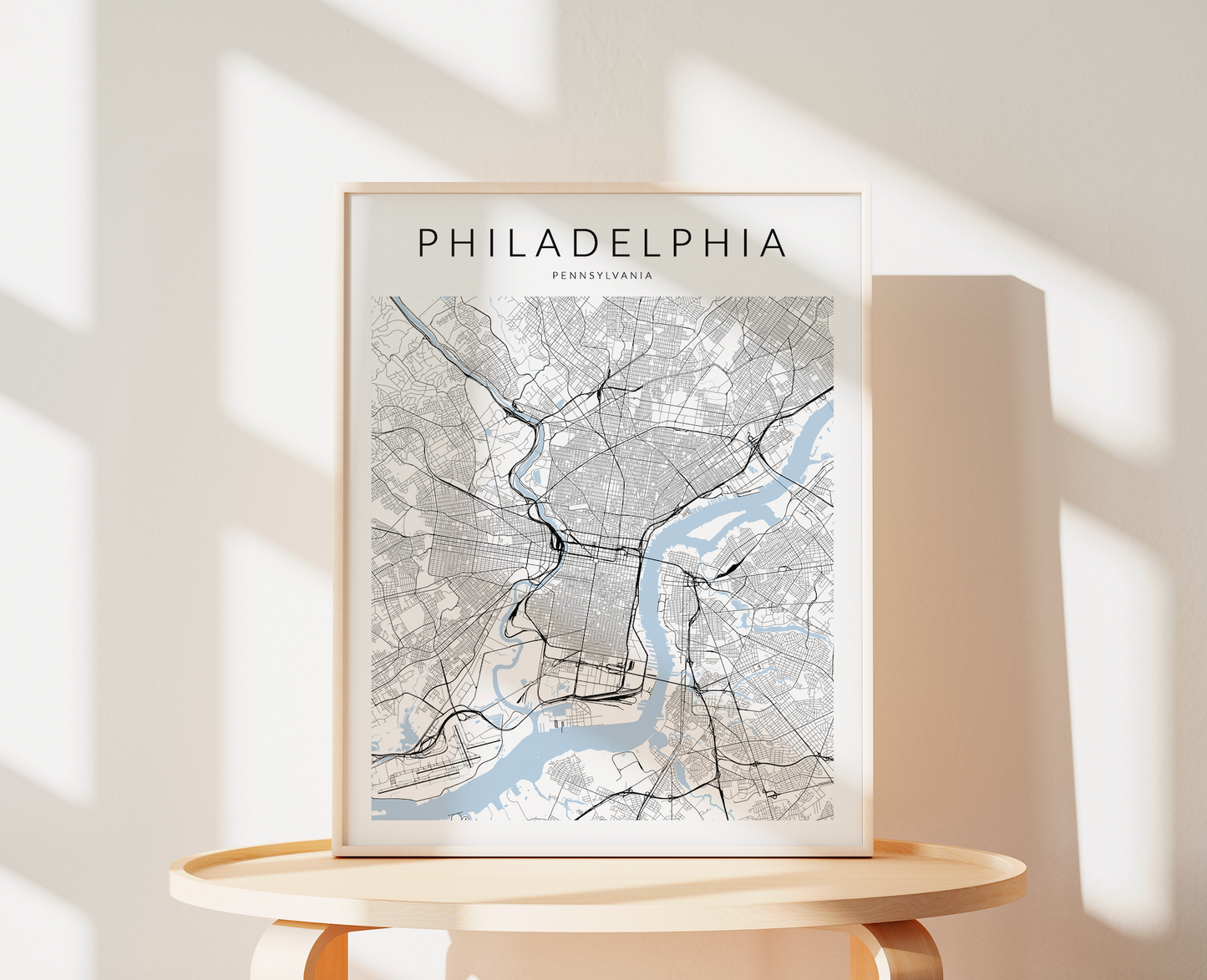 Philadelphia Map Print