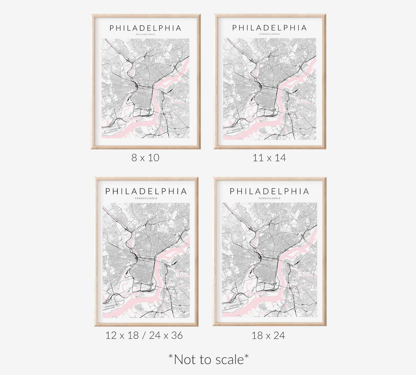 Philadelphia Map Print