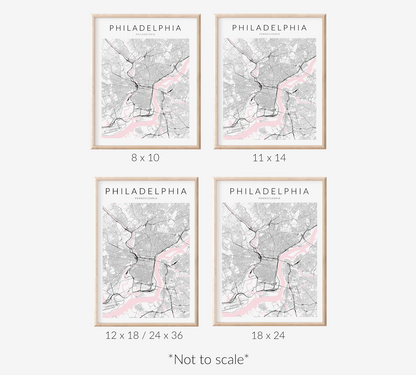 Philadelphia Map Print