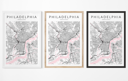 Philadelphia Map Print