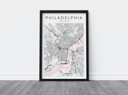 Philadelphia Map Print