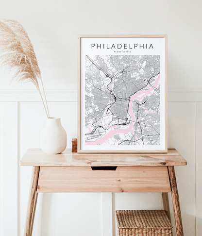 Philadelphia Map Print