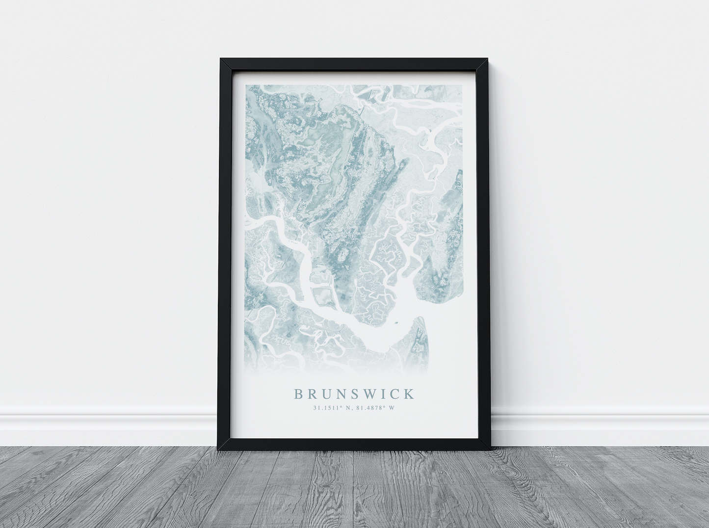 Brunswick GA Map Print