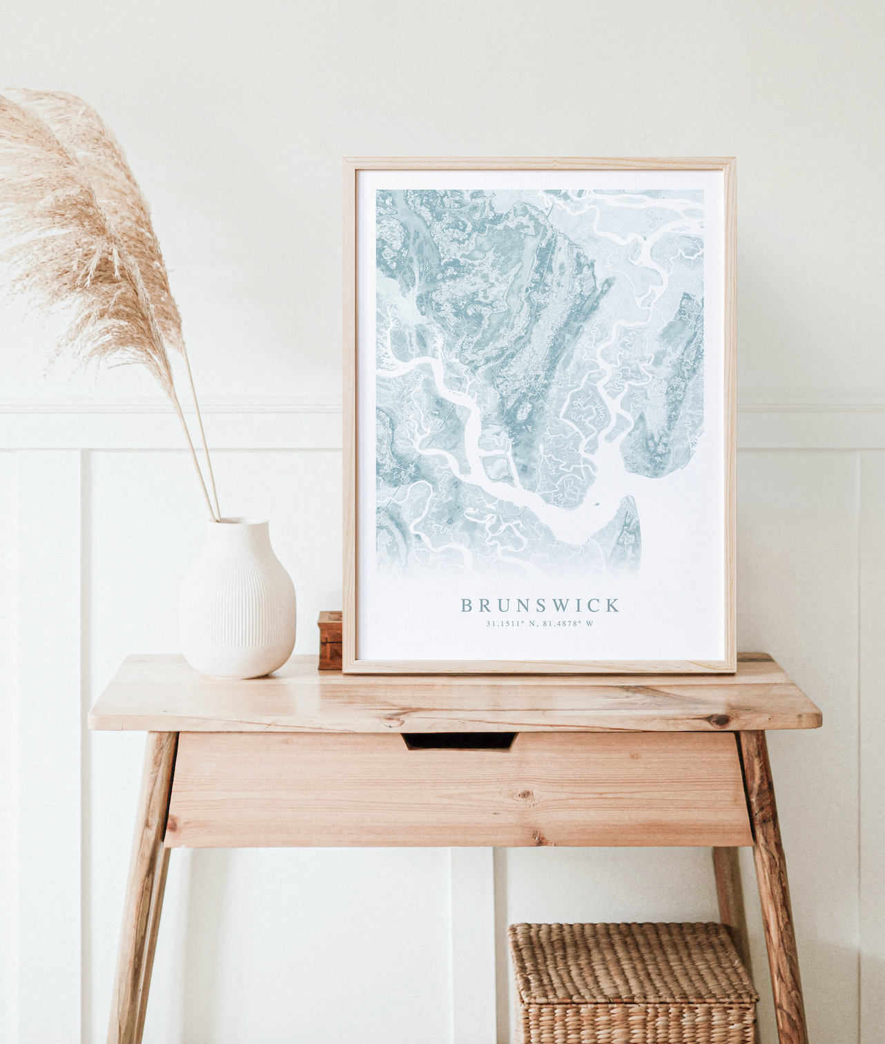 Brunswick GA Map Print