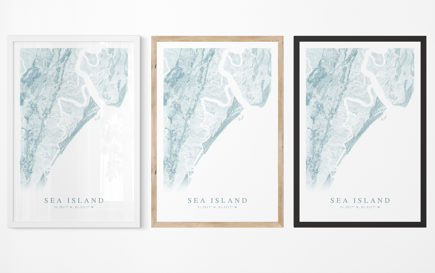 Sea Island Map Print