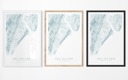 Sea Island Map Print