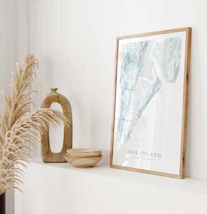 Sea Island Map Print