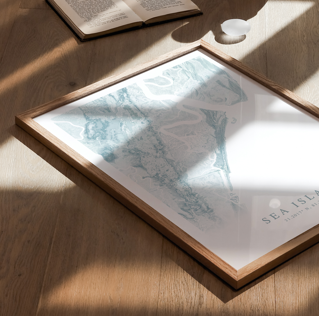 Sea Island Map Print