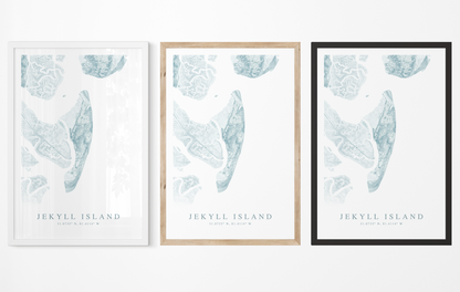 Jekyll Island Map Print