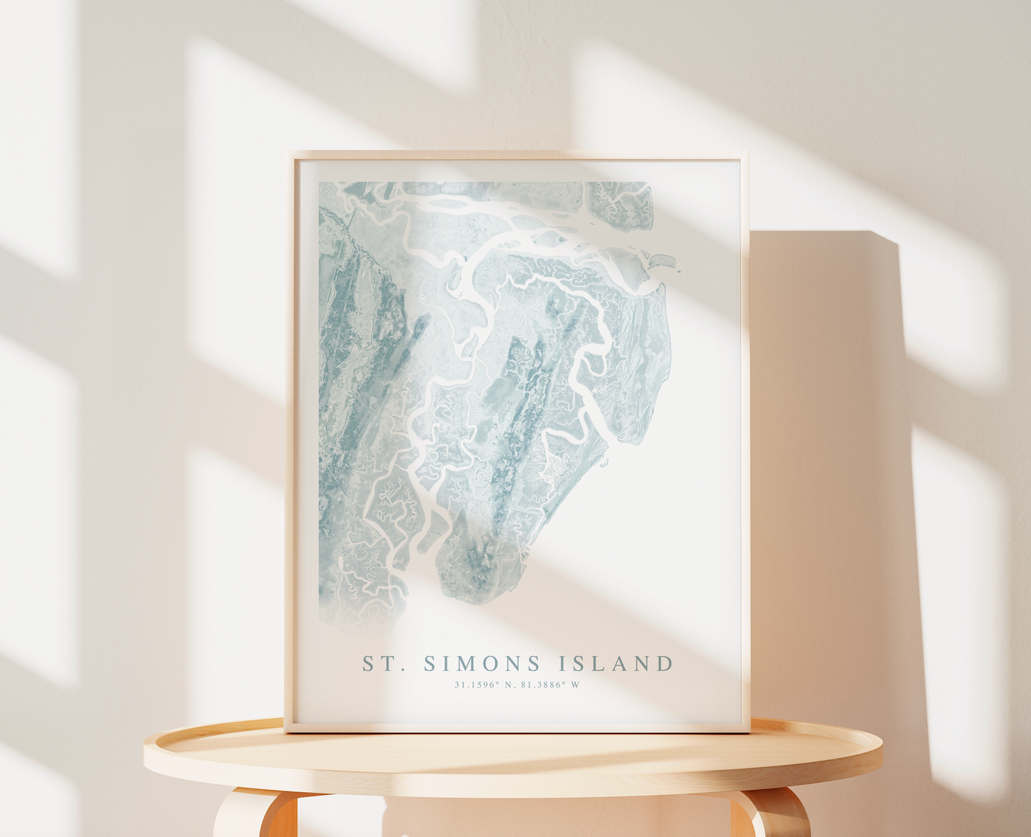 St. Simons Island Map Print