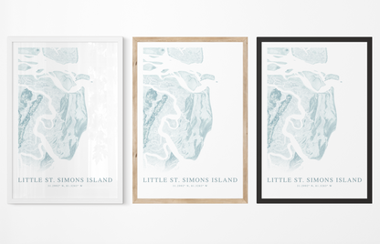 Little St. Simons Island Map Print