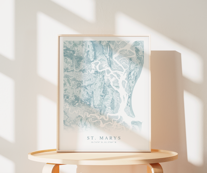 St. Marys GA Map Print