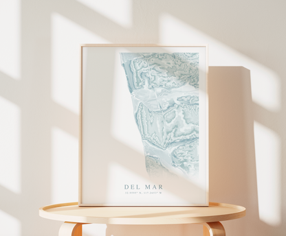 Del Mar Map Print