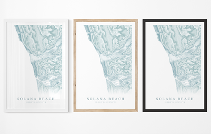 Solana Beach Map Print