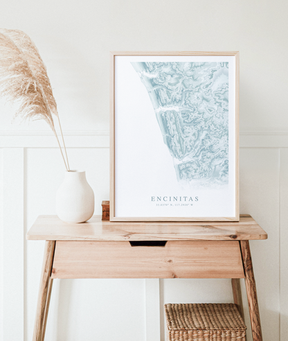 Encinitas Map Print