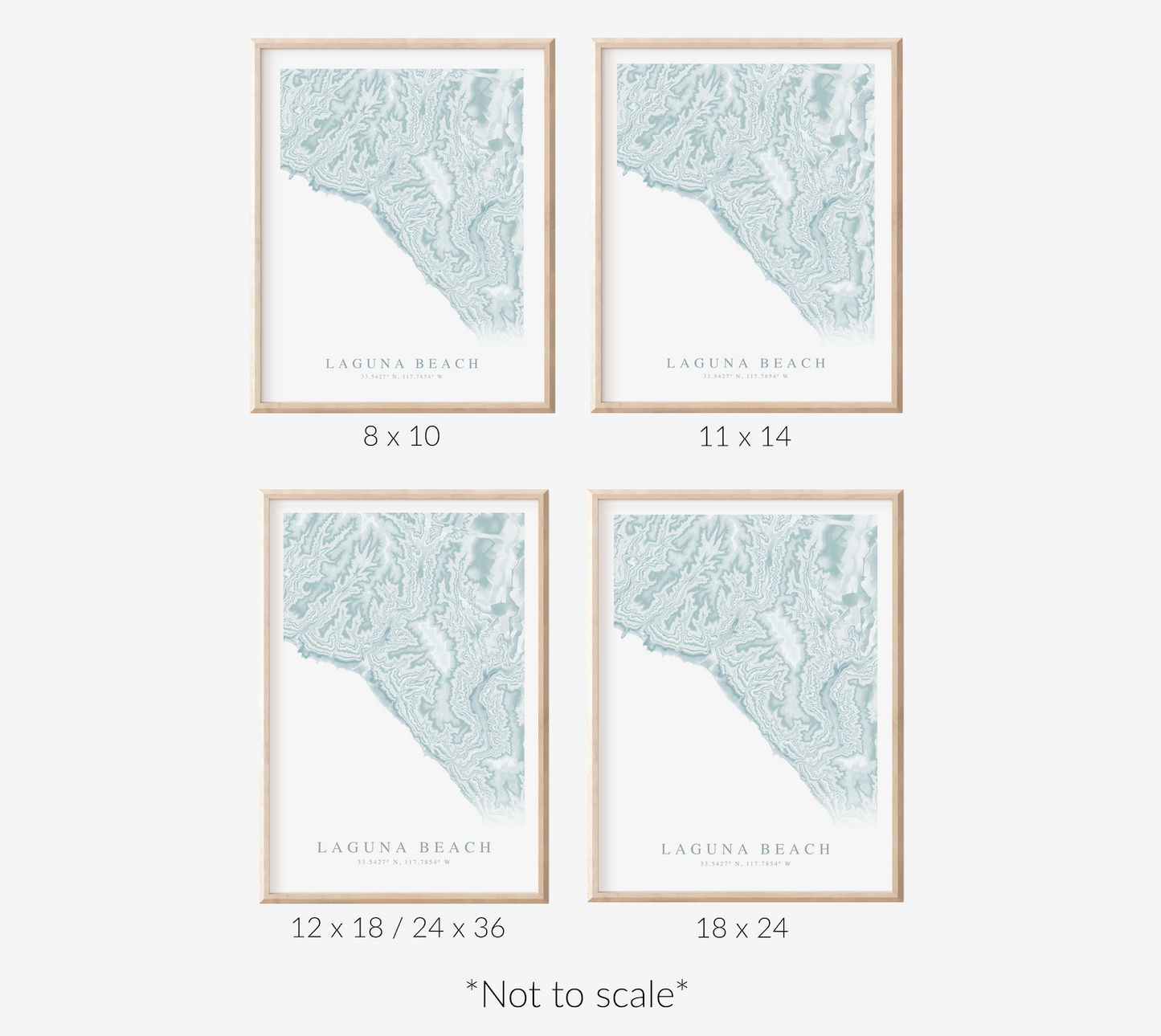 Laguna Beach Map Print