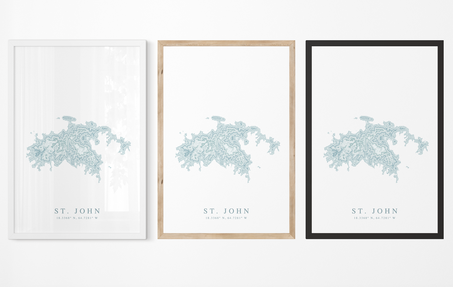 St. John USVI Map Print