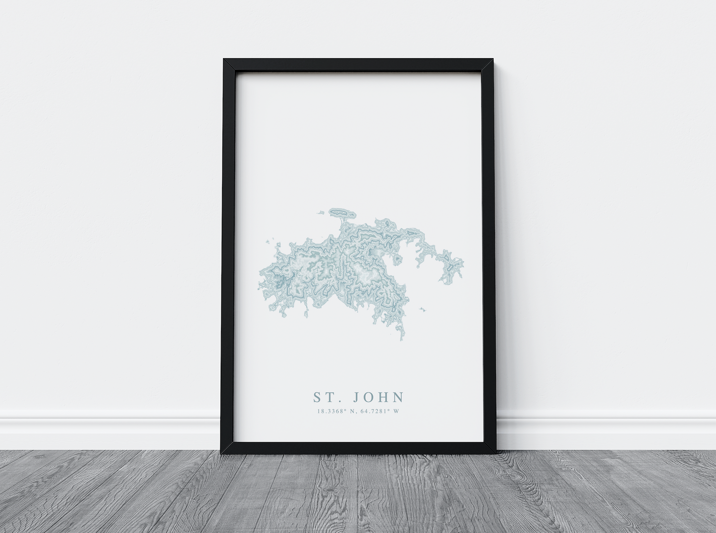 St. John USVI Map Print