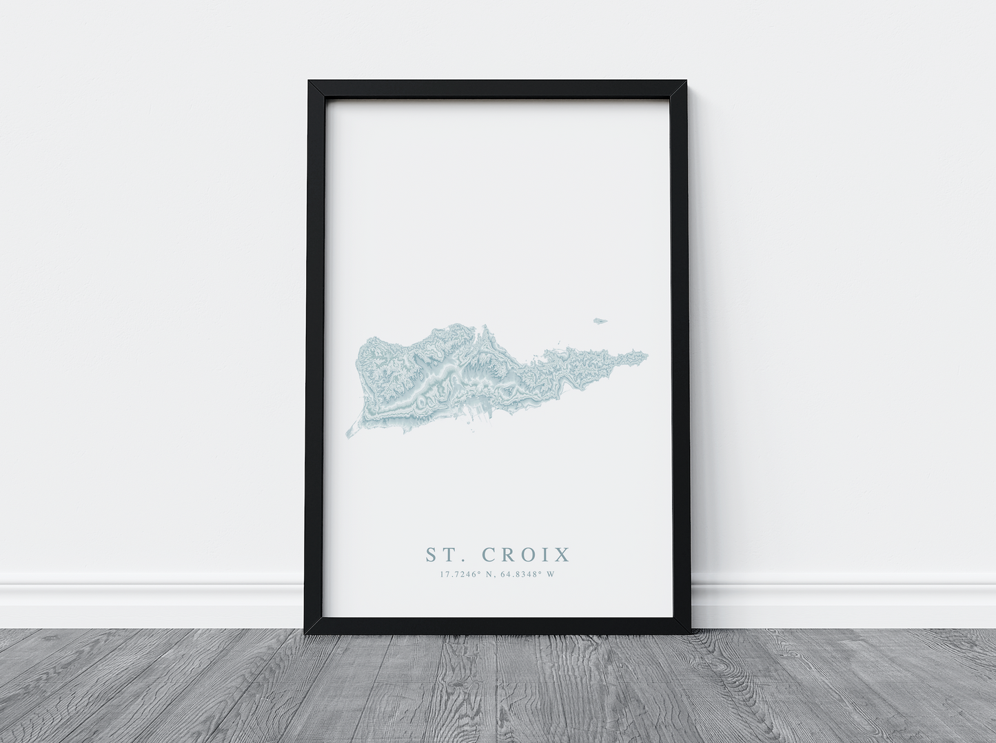 St. Croix USVI Map Print