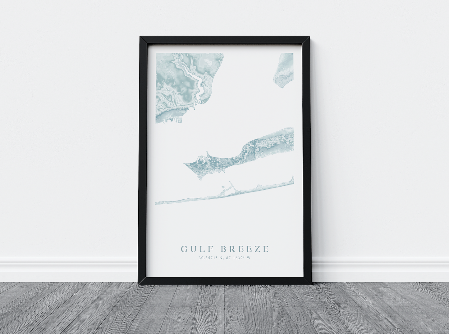 Gulf Breeze Map Print