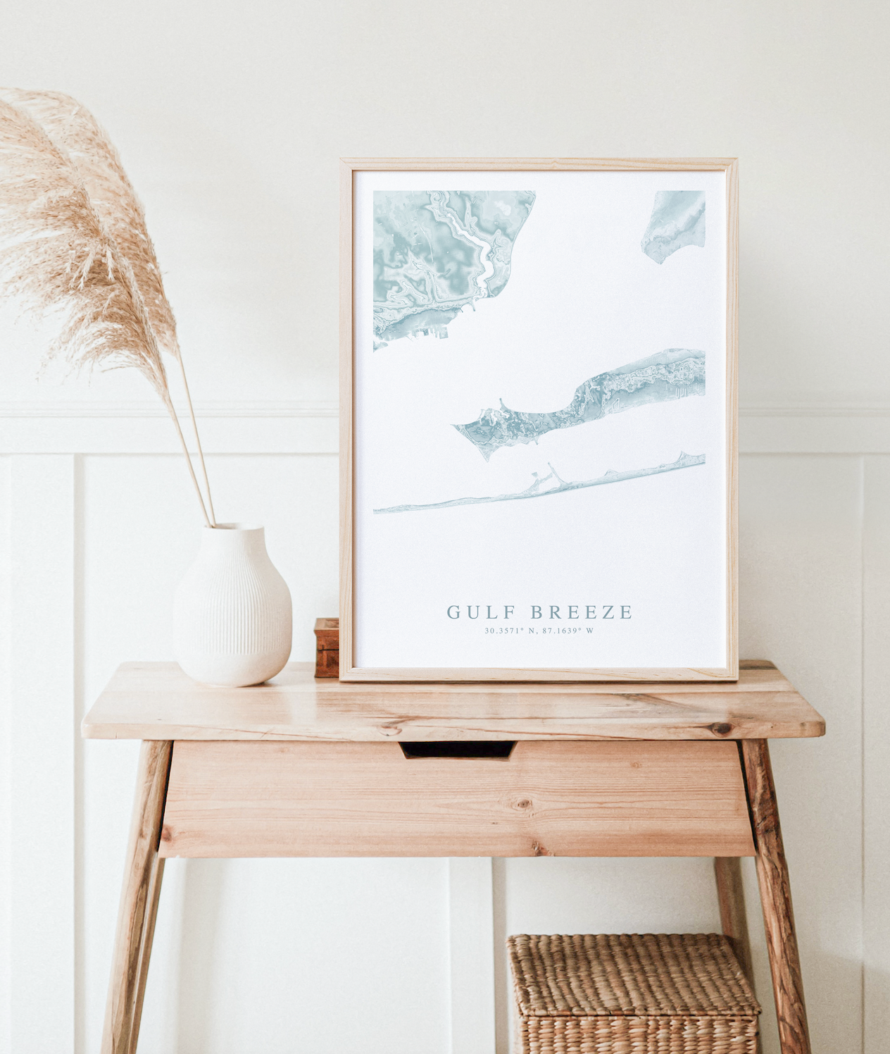 Gulf Breeze Map Print