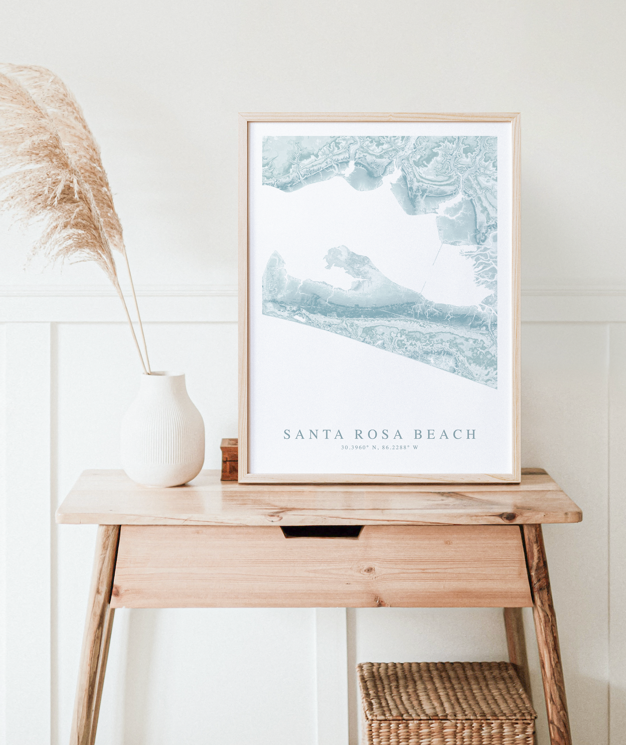 Santa Rosa Beach Map Print