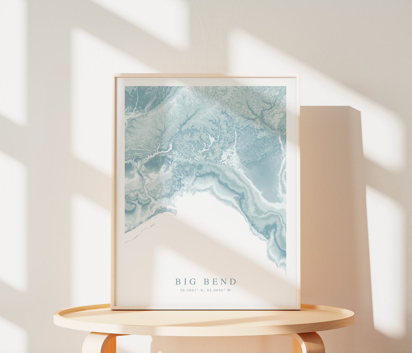 Big Bend FL Map Print