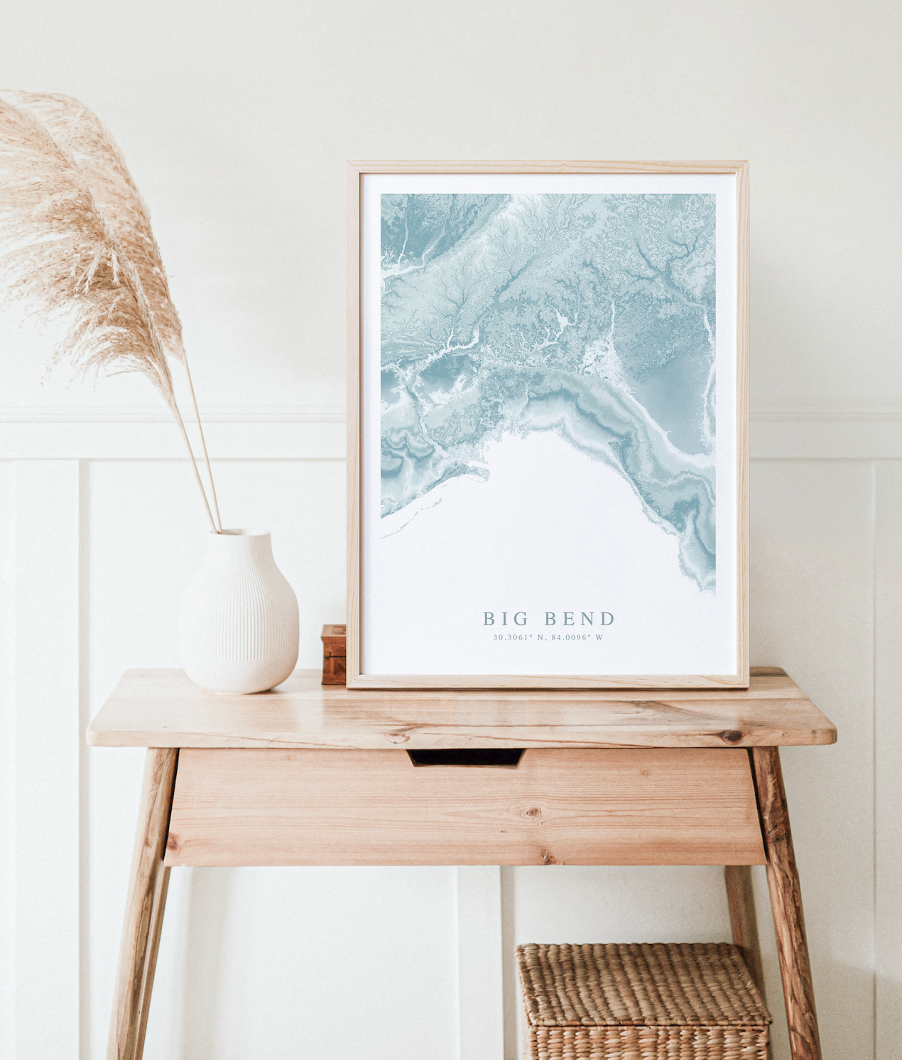 Big Bend FL Map Print