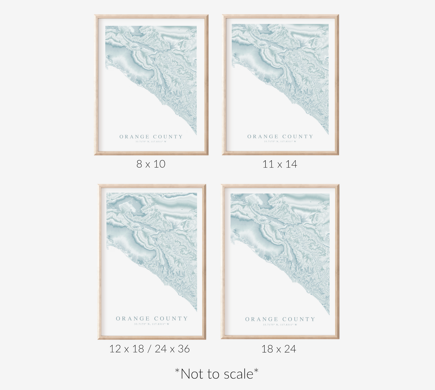 Orange County Map Print