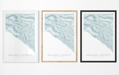 Orange County Map Print